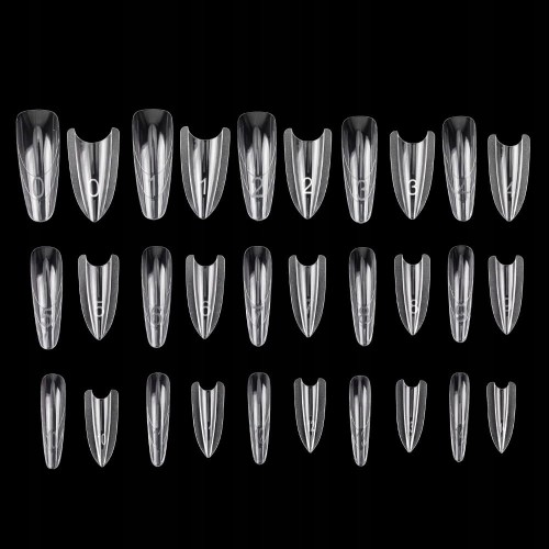 Molly Nails Podwójne Dual Formy Kanapkowe OWAL SANDWICH W557 240szt