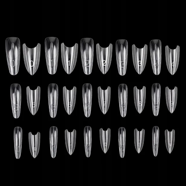 Molly Nails Podwójne Dual Formy Kanapkowe OWAL SANDWICH W557 240szt