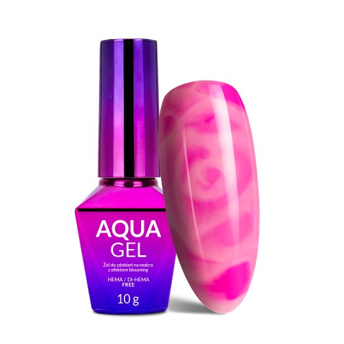 Molly Nails Żel do zdobień paznokci bezbarwny AUQA GEL BLOOMING GEL 10ml