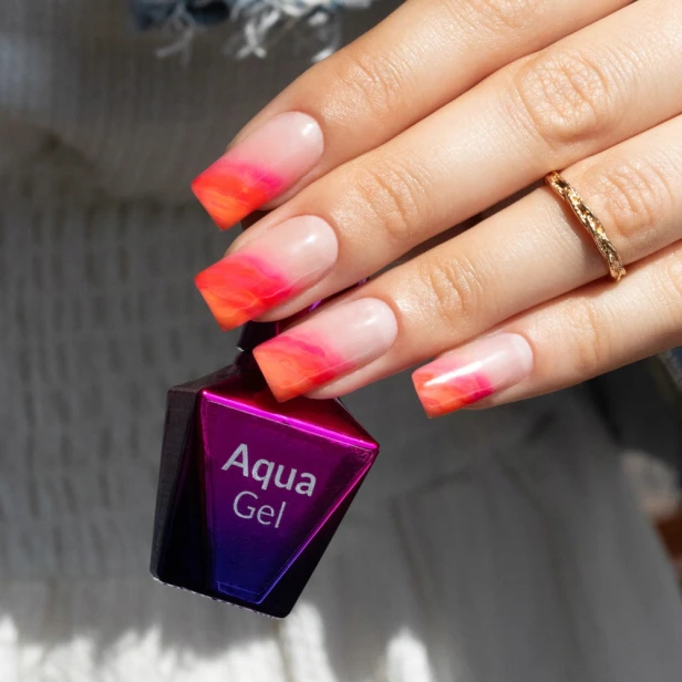 Molly Nails Żel do zdobień paznokci bezbarwny AUQA GEL BLOOMING GEL 10ml