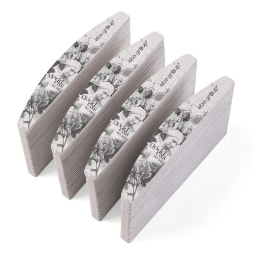 Aba Group Pilnik do paznokci półksiężyc 180/240 Small Line STANDARD 100szt
