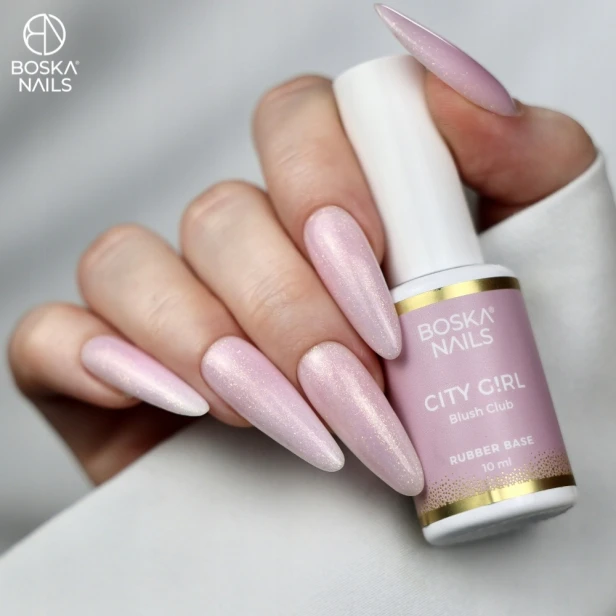 Boska Nails baza budująca Base City Girl BLUSH CLUB Rubber Base 10ml