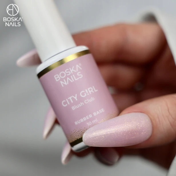Boska Nails baza budująca Base City Girl BLUSH CLUB Rubber Base 10ml