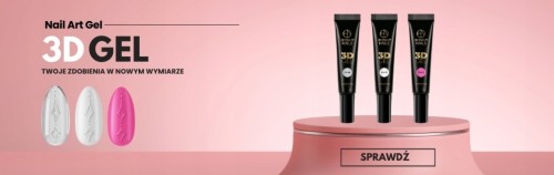 Boska Nails Żel 3D do Zdobień paznokci CLEAR 8ml