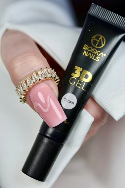 Boska Nails Żel 3D do Zdobień paznokci CLEAR 8ml