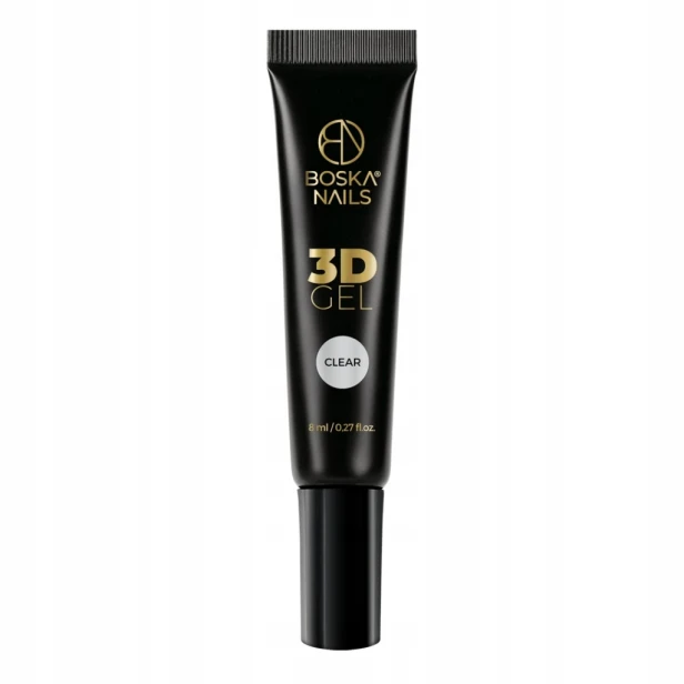 Boska Nails Żel 3D do Zdobień paznokci CLEAR 8ml