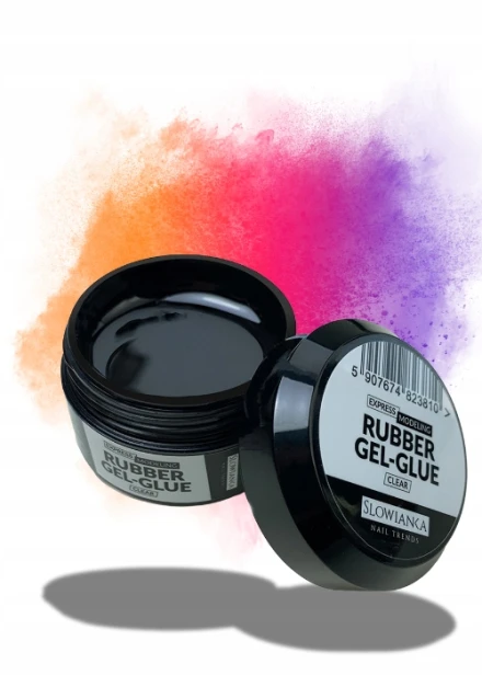 SLOWIANKA Express Modeling Rubber Gel-Glue Żel 3D Do Tipsów i Zdobień 15g