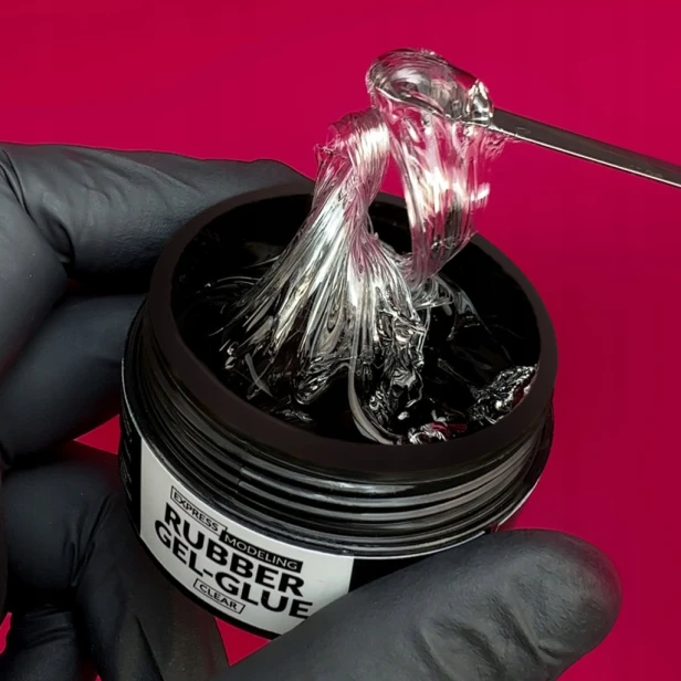 SLOWIANKA Express Modeling Rubber Gel-Glue Żel 3D Do Tipsów i Zdobień 15g