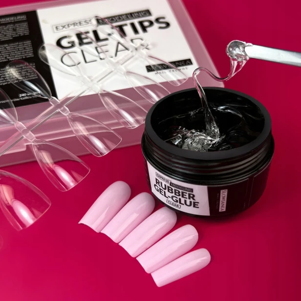 SLOWIANKA Express Modeling Rubber Gel-Glue Żel 3D Do Tipsów i Zdobień 15g