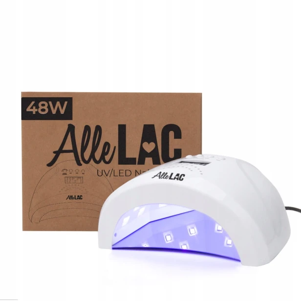 AlleLac Lampa UV do paznokci 1S LED+UV biały z sensorem ruchu 48W