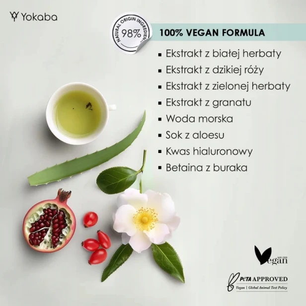 Yokaba White Tea Mist Face&Body Nawilżająca Mgiełka do twarzy i ciała 200ml