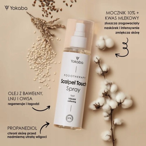 Yokaba Zmiękczający spray na nagniotki odciski SCALPEL TOUCH SPRAY 200ml