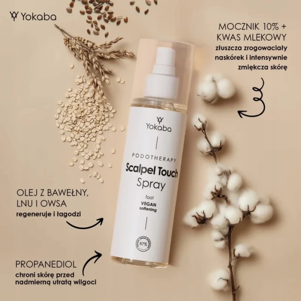 Yokaba Zmiękczający spray na nagniotki odciski SCALPEL TOUCH SPRAY 200ml