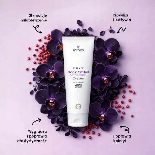 Yokaba Nawilżająco-odżywczy krem do rąk i ciała Vegan BLACK ORCHID 75ml