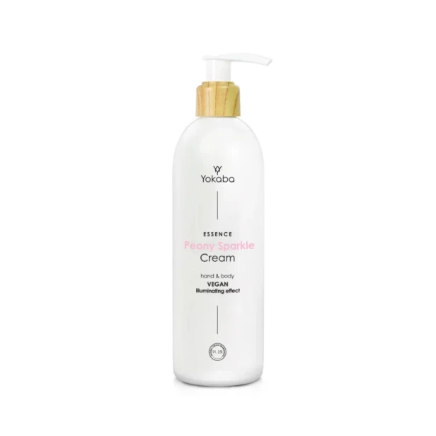 Yokaba Krem do Rąk i Ciała VEGAN illuminating effect PEONY SPARKLE 230ml