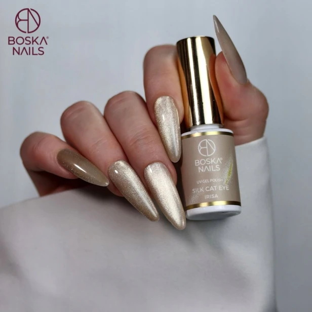 Boska Nails Lakier hybrydowy do paznokci Cat Eye SILK IRISA 502 6ml