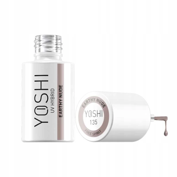 Yoshi Lakier Hybrydowy do paznokci Free Spirit 135 EARTHLY NUDE 6ml