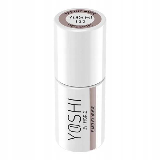 Yoshi Lakier Hybrydowy do paznokci Free Spirit 135 EARTHLY NUDE 6ml