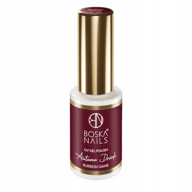 Boska Nail Bordowy Lakier hybrydowy Autumn Drink 582 Burbon Game 6ml