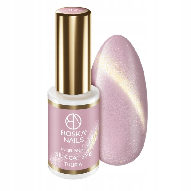 Boska Nails Magnetyczny Lakier Hybrydowy Cat Eye 504 SILK TULIPIA 6ml