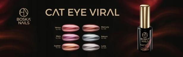 Boska Nails Magnetyczny Lakier Hybrydowy Cat Eye 499 VIRAL SATURN 6ml