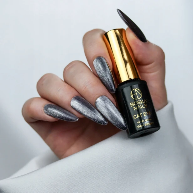 Boska Nails Magnetyczny Lakier Hybrydowy Cat Eye 499 VIRAL SATURN 6ml