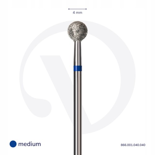 DIVNA Frez Diamentowy Kula do skórek 4,0 mm (115)