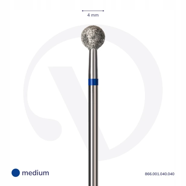 DIVNA Frez Diamentowy Kula do skórek 4,0 mm (115)