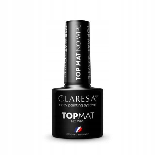 Claresa Top hybrydowy do paznokci matowy TOP MATT No Wipe 5g