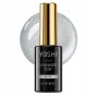 Yoshi Top hybrydowy do paznokci UV LED Shimmer Silver srebrne drobinki 10ml