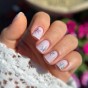 Yoshi Top hybrydowy do paznokci UV LED Shimmer Silver srebrne drobinki 10ml