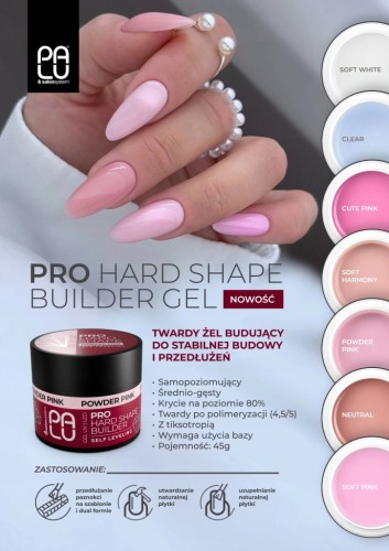 Palu Żel Budujący do paznokci Twardy Pro Hard Shape NEUTRAL 45g