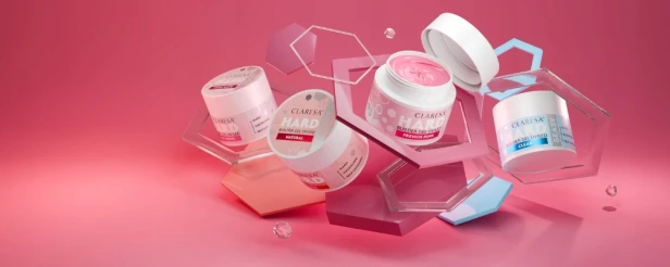 Claresa Żel budujący do paznokci HARD&EASY mleczno-różowy MILKY PINK 45g