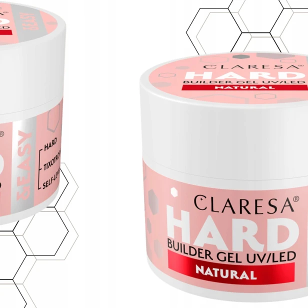 Claresa Żel budujący do paznokci HARD&EASY samopoziomujący NATURAL 45g
