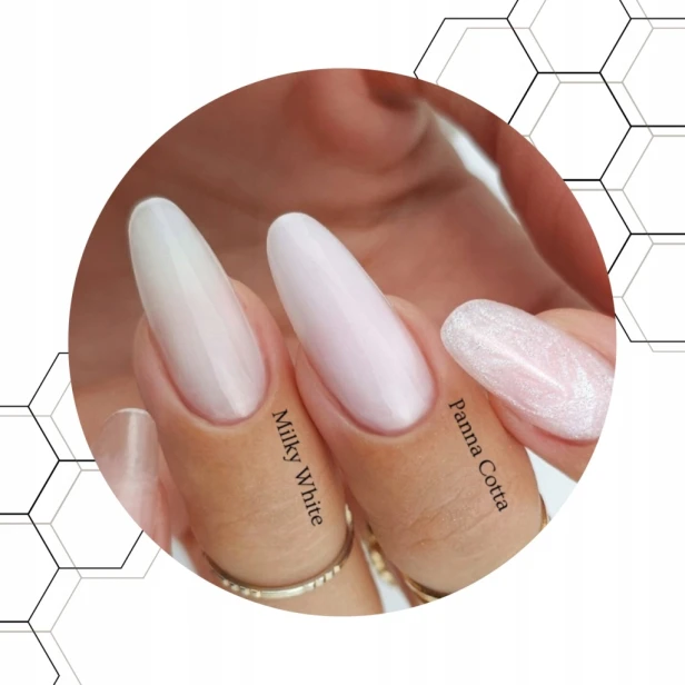 Claresa Żel budujący do paznokci HARD&EASY mleczny MILKY WHITE45g