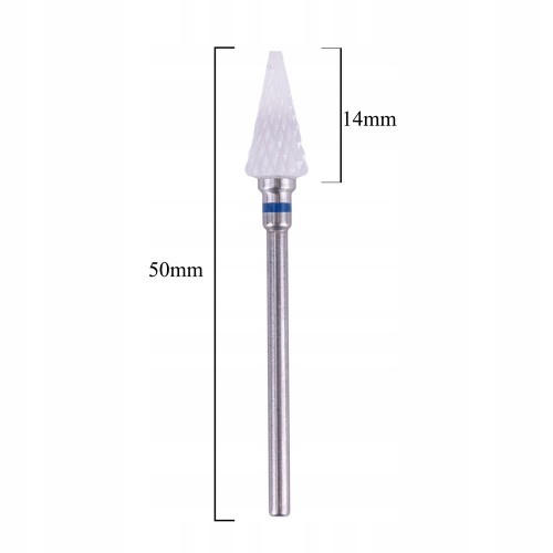 Allepaznokcie Frez ceramiczny do ściągania masy stożek średni 5,10cm