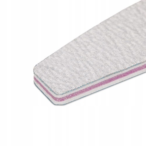 Allepaznokcie Pilnik paznokci papierowy Zebra Łódka Półksieżyc 100/180 10sz