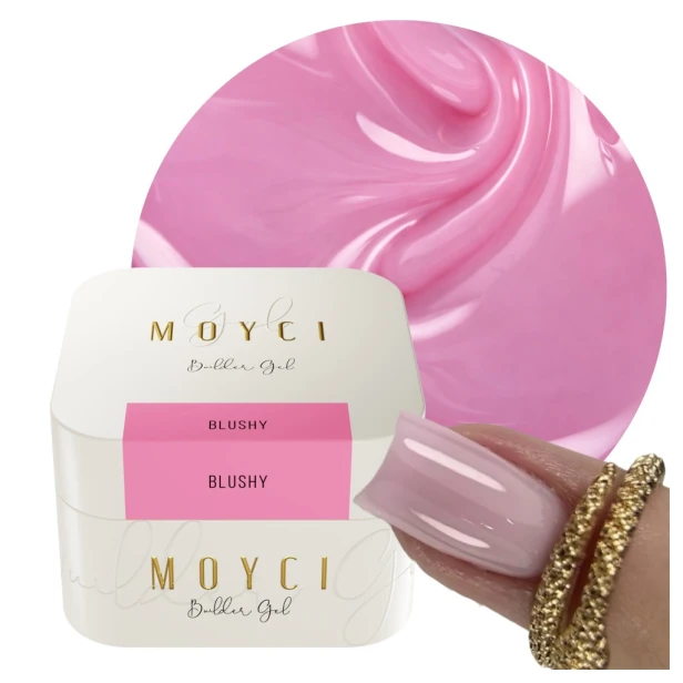 MOYCI Żel Budujący paznokci Samopoziomujący Builder Gel różowy BLUSHY 30ml