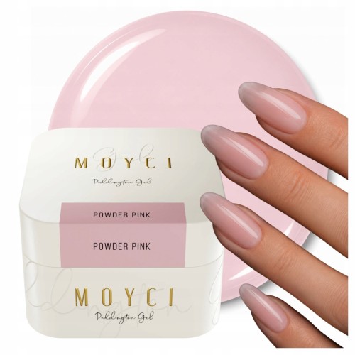 MOYCI Żel Budujący Jasna Różowa Galaretka Puddington Gel POWDER PINK 30ml