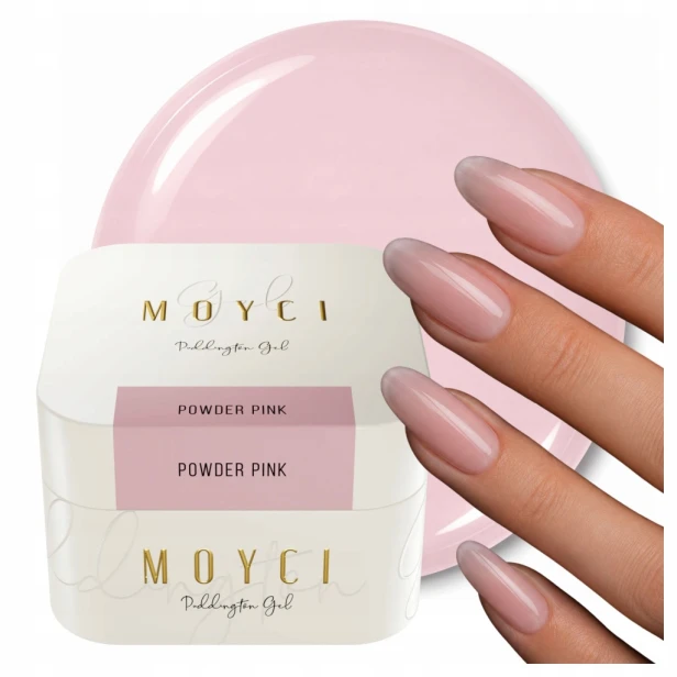 MOYCI Żel Budujący Jasna Różowa Galaretka Puddington Gel POWDER PINK 30ml