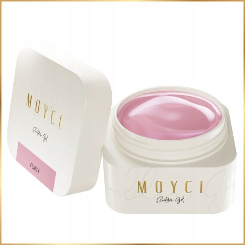 MOYCI Żel Budujący do Przedłużania Paznokci Różowy Builder Gel FLIRTY 50ml