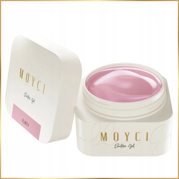 MOYCI Żel Budujący do Przedłużania Paznokci Różowy Builder Gel FLIRTY 50ml
