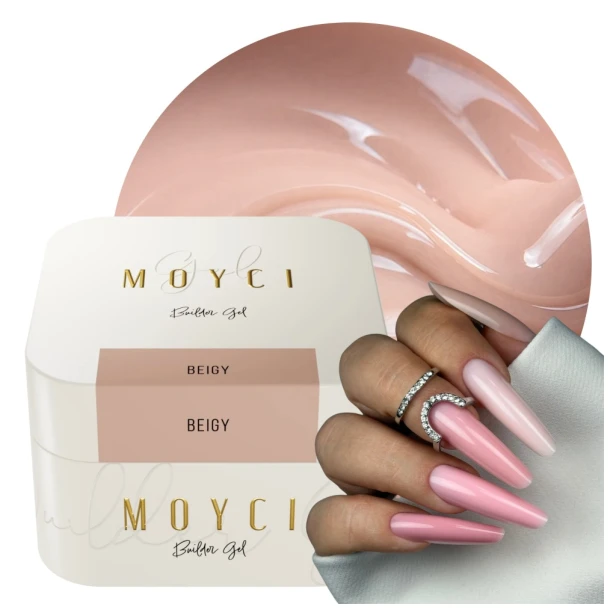 MOYCI Żel Budujący Samopoziomujący do Paznokci BEŻ Builder Gel BEIGY 50ml