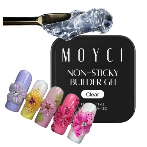 MOYCI Plastyczny Żel Do Zdobień 3D Tworzenia Kwiatków Non-Sticky CLEAR 30g