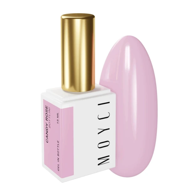 MOYCI Żel Budujący w Butelce Mleczny Róż Gel in Bottlini CANDY ROSE 15ml