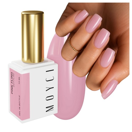 MOYCI Żel w Butelce Budujący Samopoziomujący Bottlini Gel PINK FLING 15ml
