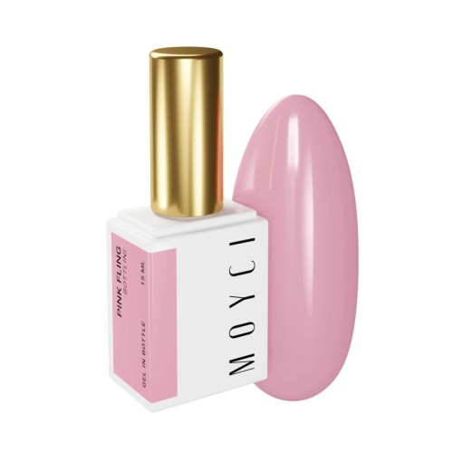 MOYCI Żel w Butelce Budujący Samopoziomujący Bottlini Gel PINK FLING 15ml