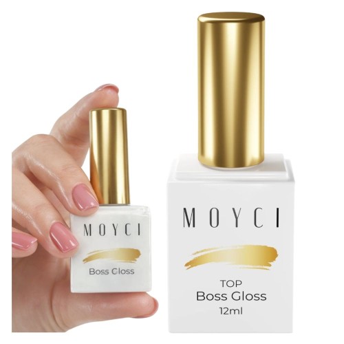 MOYCI Top Hybrydowy No Wipe UV LED Wysoki Połysk TOP BOSS GLOSS12ml