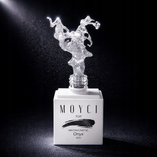MOYCI Top No Wipe Cat Eye Magnetyczny Srebrny TOP MEOWGNETIC ONYX 6ml