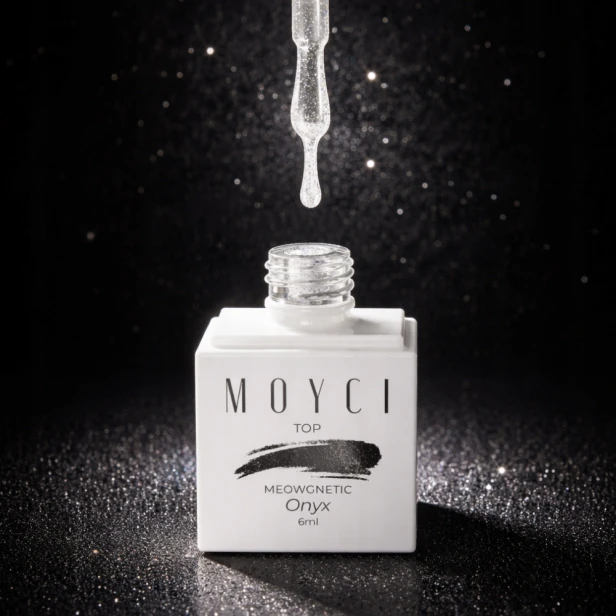 MOYCI Top No Wipe Cat Eye Magnetyczny Srebrny TOP MEOWGNETIC ONYX 6ml